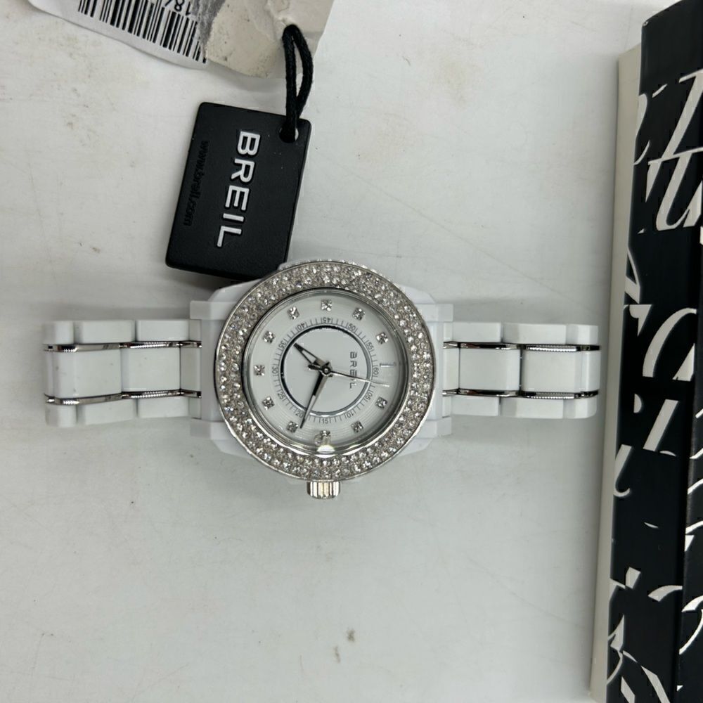 Women’s Breil ceramic watch with  Crystal, Bezzel, and face NWT